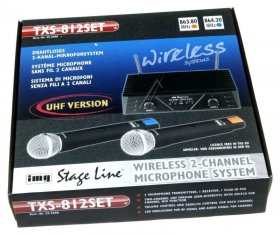 Monacor Radio Microphone - Txs-812set Drahtloses 2-kanal-mikrofonsystem