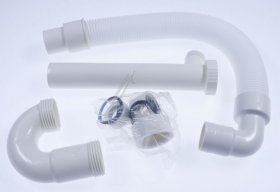Asw Siphon - 100948 Flexible Sink Odor Trap Pp White 1 X50