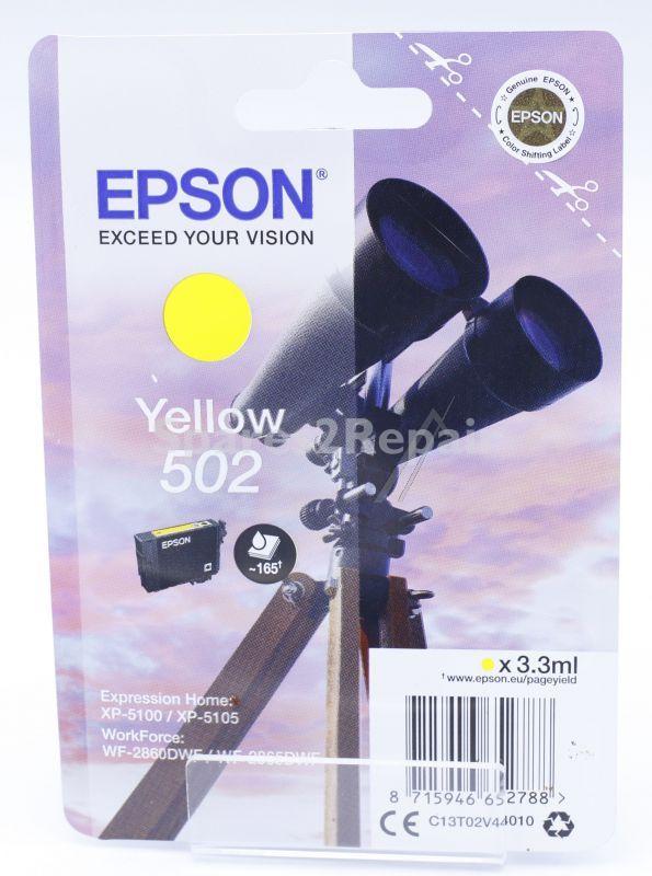 Epson Cartridge - 502 C13t02v44010 Ink Cartridge Yellow 3 3ml