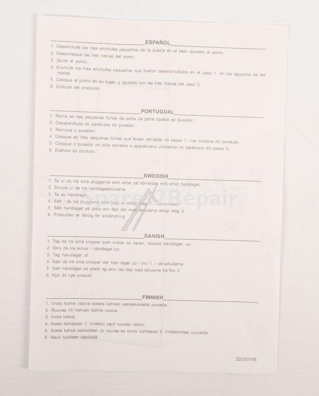 Handle - 37023981 Crisper Prf Srgf-910 Ix(fire Sac) [Vestel]