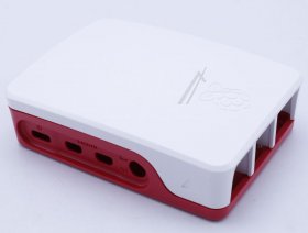 Raspberry Pi Housing - Oficial Raspberry Pi 4 Box Red-white