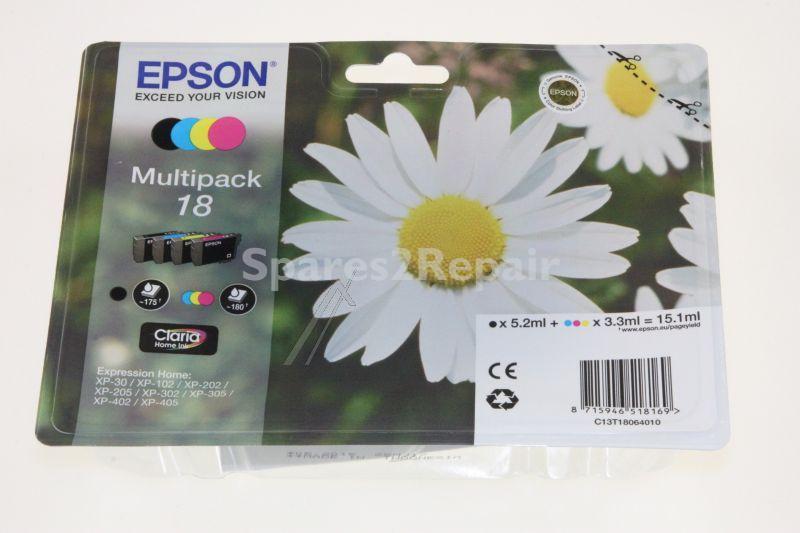 Epson Cartridge - 18 C13t18064010 Ink Cartridge Multipack Cmyk 15 1ml