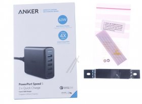 Anker Usb Power Supplies - Anker Powerport Speed 5 Usb Upgrade Kit New!