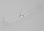 Refrigerator - Freezer Door Shelf - 4055516209 Balcony Transparent 368*61*5 [Electrolux Aeg]