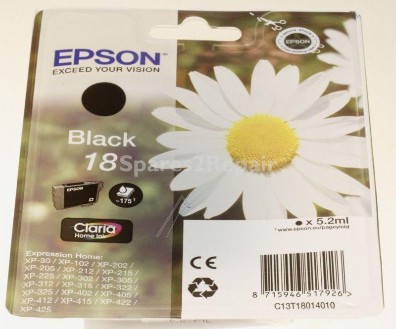 Epson Cartridge - 18 C13t18014010 Ink Cartridge Black 5 2ml