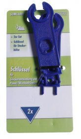 Schwaiger Repair Schlüssel - Solar Somc4002 Assembly Key Tool 2-piece Set For Solar Connector (dc) Tool Key Blue