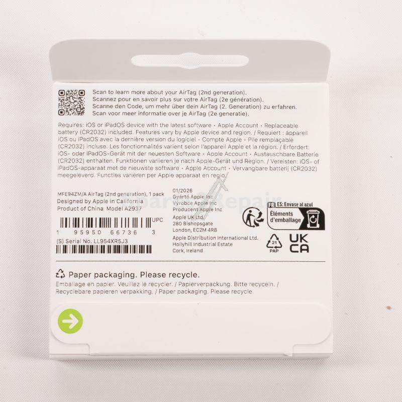 Apple Communicator - Mfe94zm-a Airtag (2nd Generation) 1-pack