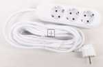 Bachmann Three-way Trailing Socket - 387 272 Smart 3-way Power Strip 5m White