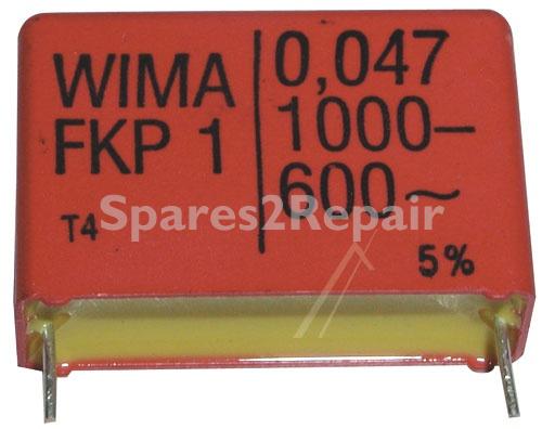 Wima Fkp1 Pulse Capacitor - 0 047uf-1000v Fkp1o124706b00mssd Fkp1 Impulse Capacitor Rm27 5