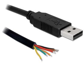Delock Usb-connector - Converter Usb 2.0 Male > Serial-ttl 6 Open Wires 1.8 M (5 V)