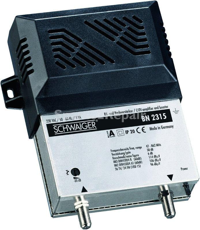 Schwaiger Indoor Amplifier - NachverstÄrker: 30 Db, Schwarz-silber