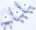 Bachmann European Plug - Euro-plug White, 3 Pcs