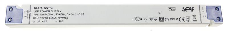 Self Led-driver - 12v-75w Led-treiber, Cv, 6,25a, Super Flach