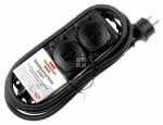 Brennenstuhl Splitter With Switch 2way - Extension Socket Ip44 2-way Black 2m H07rn-f 3g 1,5