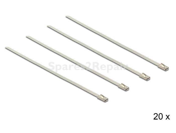 Delock Cable Ties - Cable Ties Stainless Steel L 200 X W 4.6 Mm 20 Pieces