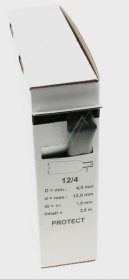Deray Heat Shrink Tubing - Iakt Schrumpfschlauch Ø12mm 4mm 2,5m Lang Kleberbeschichtet 3:1