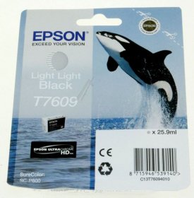 Epson Cartridge - T76094010 C13t76094010 Ink Cartridge Light Black 25 9ml