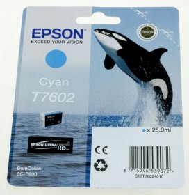 Epson Cartridge - T7602 C13t76024010 Ink Cartridge Cyan 25 9ml