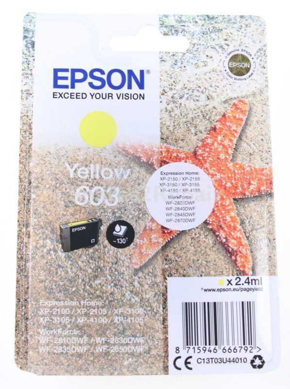 Epson Cartridge - 603 C13t03u44010 Cartridge Yellow 2 4ml