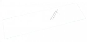 Liebherr Glass Panel - 727212500 Glass Plate Safety Glass Frosted Shelf