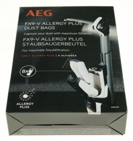 Electrolux Aeg Vacuum Cleaner Bags - Askfx9 8xfx9 Allergy Suitable For Plus Bags
