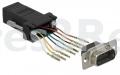 Delock Cable/plugs/adapter - Adapter Sub-d 9pin Plug To Rj45 Socket Mounting Kit Black - 66166