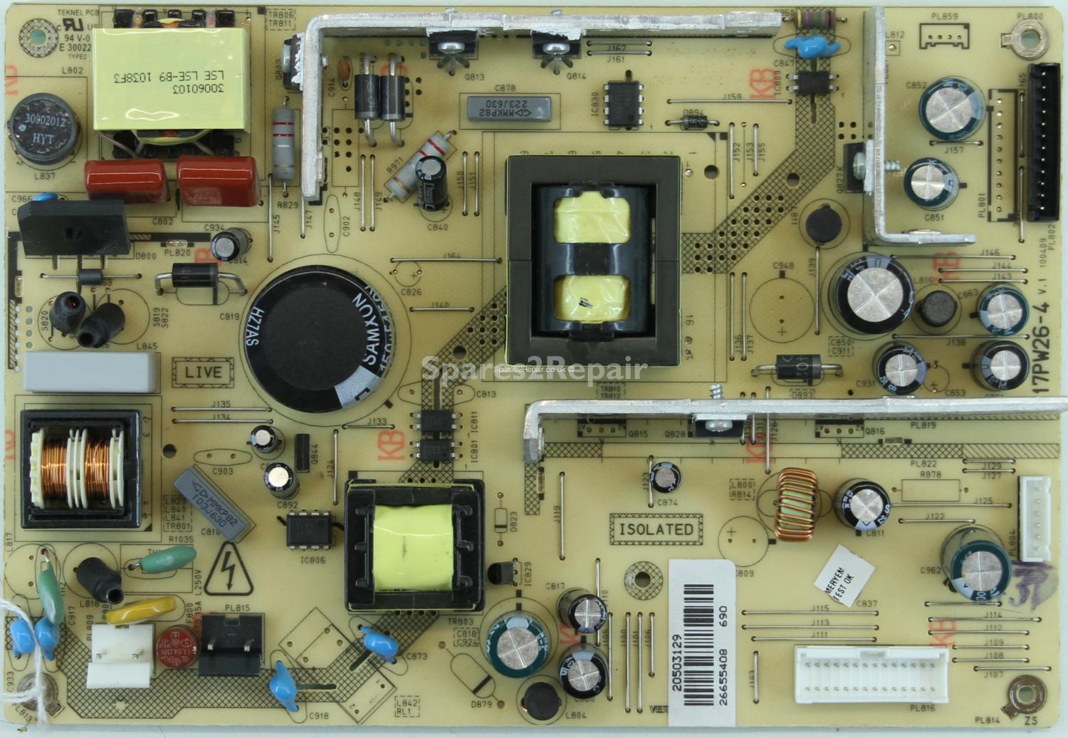 Hitachi L32HP04U - PSU - 17PW26-4 - V.1 - 100409 - 20503129