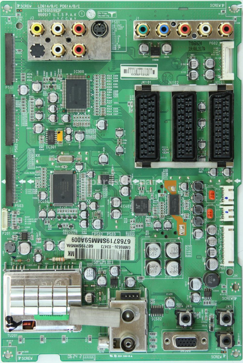 LG 50PC1DA-EA - Main AV - 68709S0992F - 060517 - 68719SMM59A