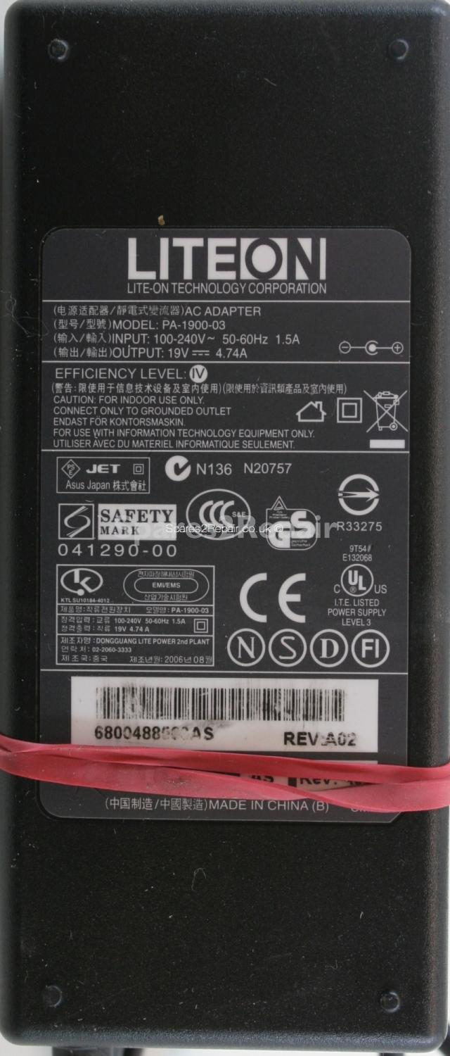 Lite-On - Charger - PA-1900-03 - 19V 4.74A (Original)