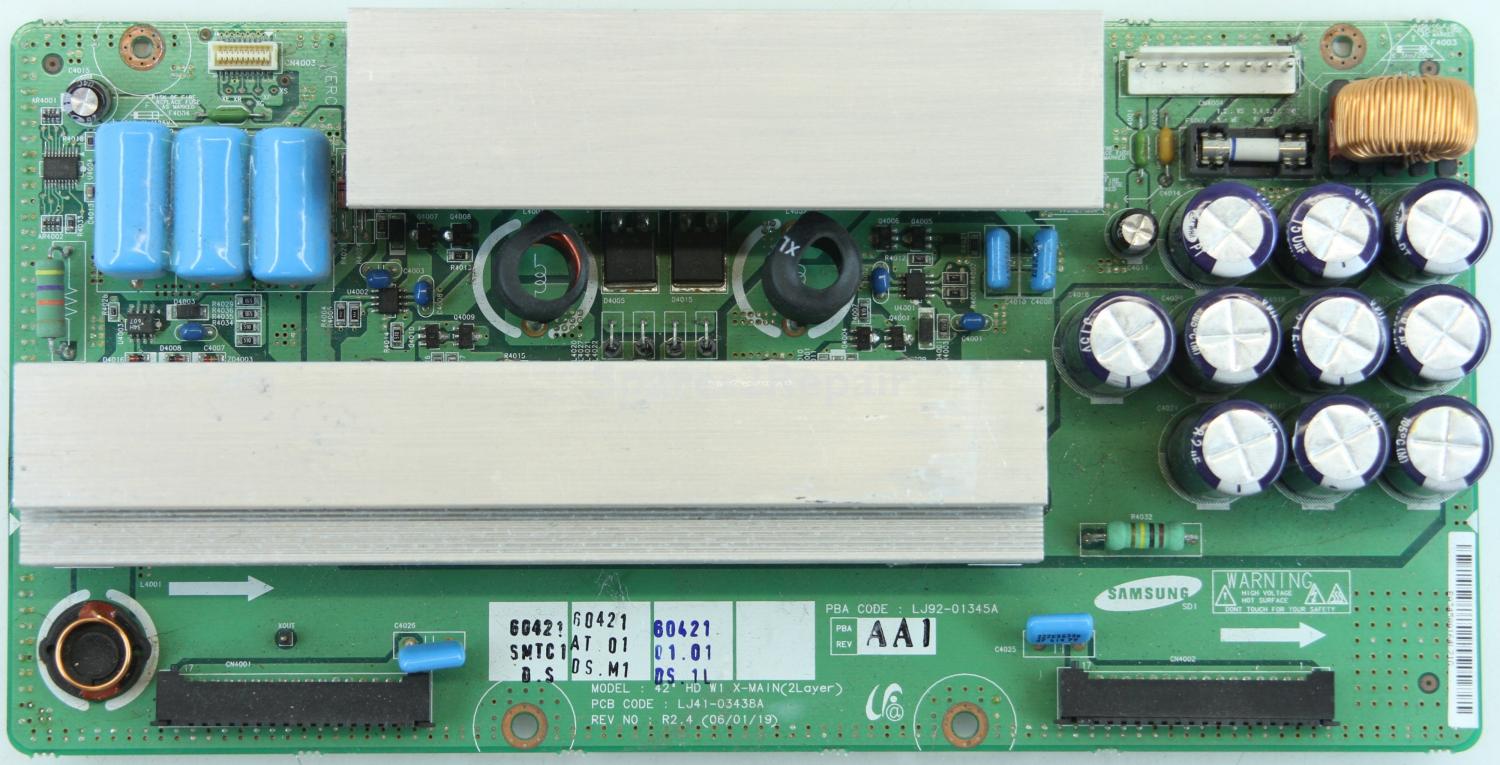 Samsung PS-42C7HD - XSUS - LJ92-01345A A1 - LJ41-03438A R2.4 - 42 HD W1 X-MAIN