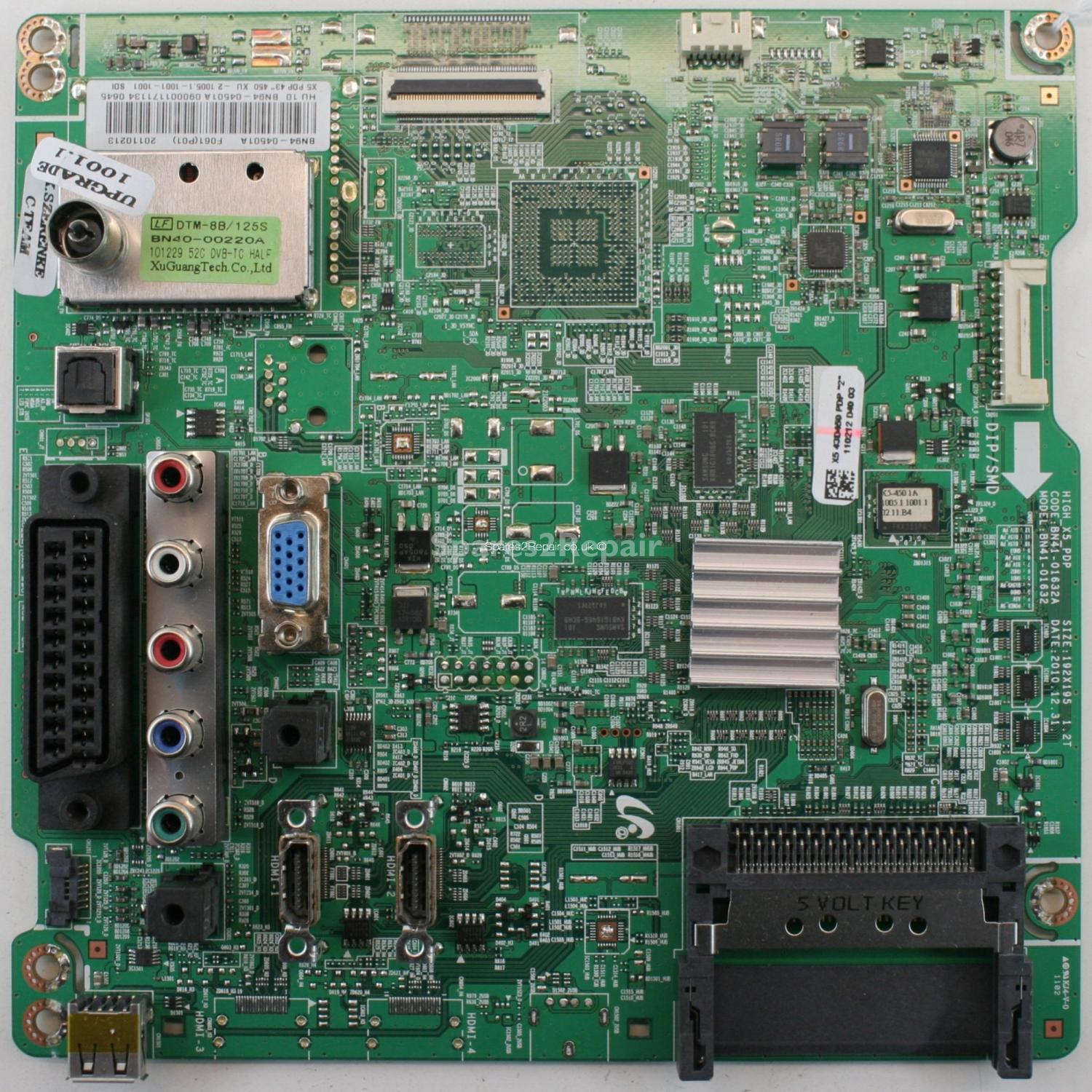 Samsung PS43D450A2W - Main AV - BN94-04501A - BN41-01632A - HIGH_X5_PDP
