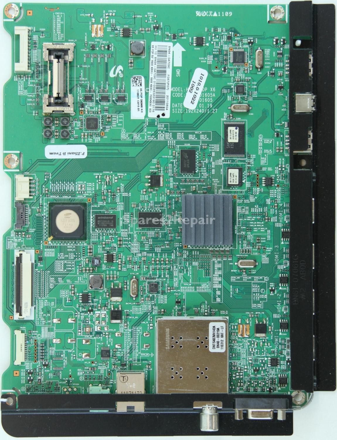 Samsung PS59D6900DK - Main AV - BN41-01605A - BN94-04709C - HIGH PDP X6